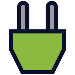 Obraz premium Electric Plug Color Icon