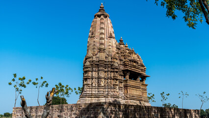 Khajuraho - The Javari Temple is a hindu temple in the medieval temple group found at Khajuraho in...