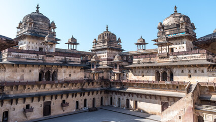 Orchha, India - Jahangir Mahal or Jahangir Palace build by Bir Singh Deo for Jahangir near Orchha Fort