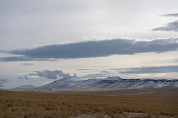 snow covered mountains Oregon