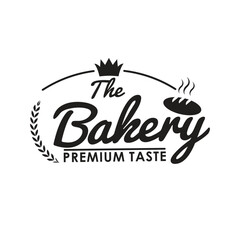 Bakery logo in flat style. bakery black white emblems.
