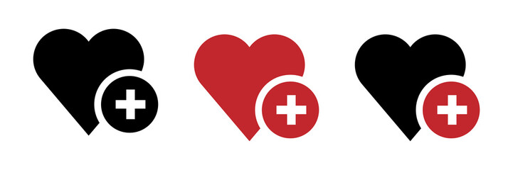 Love icon or Valentine's day sign designed for celebration