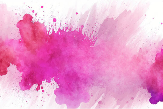 pink watercolor splatter stain texture background design.Generative AI © premyuda