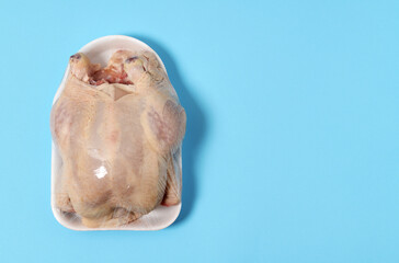 Plastic packages of chicken