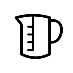 measuring jug - vector icon