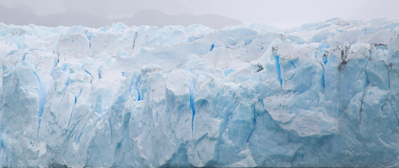 Glacier wall in El Calafate. Glacier background