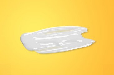 White abstract cosmetic cream swatch