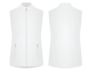 White female vest. vector illustration