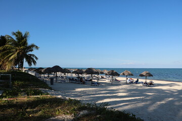 Sandy beach of Playa Santa Lucia, Cuba Caribbean