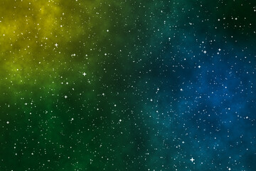 Colorful galaxy image background in cosmic space.