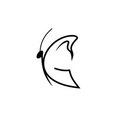 ILLUSTRATION OF BUTTERFLY AND LETTER G