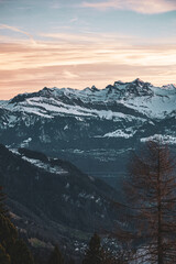 Obraz premium Sunset in the mountains