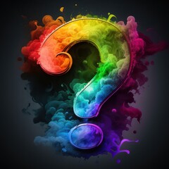 Fototapeta premium Question mark symbol, generative ai