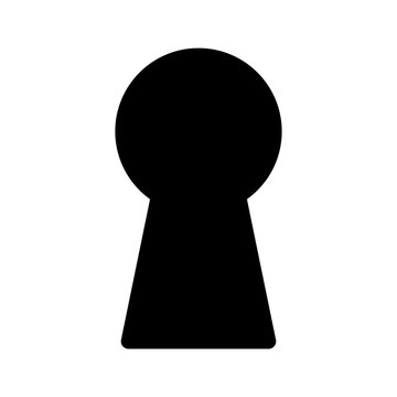 recommend clip art: Key hole icon line isolated on white background. Black flat thin icon on modern outline style. Linear symbol and editable stroke. Simple and pixel perfect stroke vector illustration