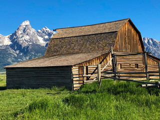Historic mormon barn near Grand Teton National Park