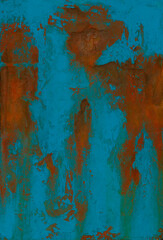 Rusty metal background. Old rusty wall background or texture