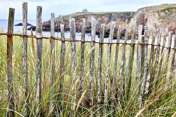 Staketenzaun an der K&uuml;ste