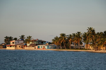 Naklejka na ściany i meble Afterglow at Playa Santa Lucia, Cuba Caribbean 