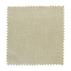 Natural fabric swatch samples isolated with clipping path
