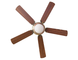ceiling fan isolated with clipping path