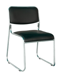 black modern chair isolated with clipping path