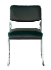 black modern chair isolated with clipping path