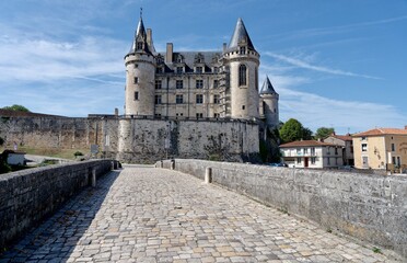 Fototapeta na wymiar Château de La Rochefoucauld-en-Angoumois, Charente ,France
