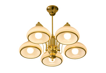 Ceiling lamp isolated with clipping path