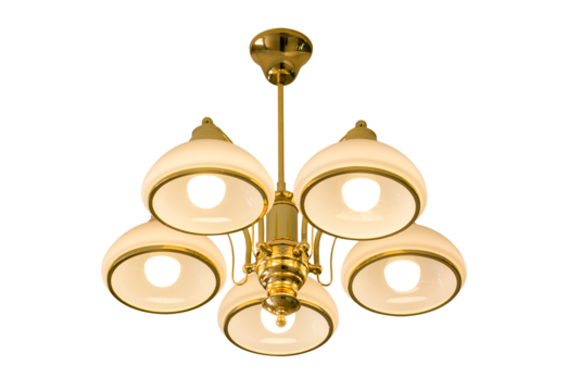 Ceiling lamp isolated with clipping path
