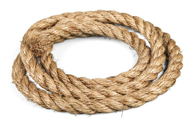 Twisted thick rope, linen rope
