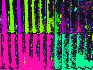 Grunge color neon background. Abstract street art print.