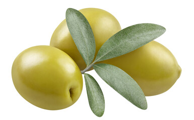Delicious olives cut out