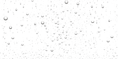 Drops of Water, Wet Rain Splash - Isolated Transparent Background