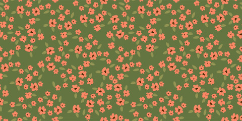 Floral seamless pattern. Vector design for paper, cover, fabric, interior decor and other - 573677728