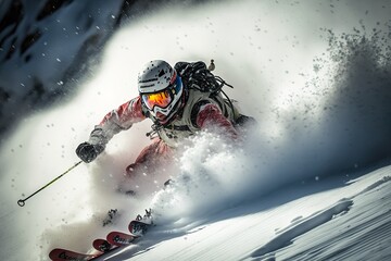 Adrenaline Rush on Snowy Slopes.
Generative AI