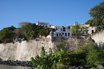 Fototapeta na wymiar Mediaeval l Caribbean City - San Juan, Puerto Rico - 