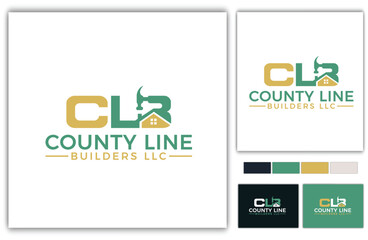 Clb construction logo design