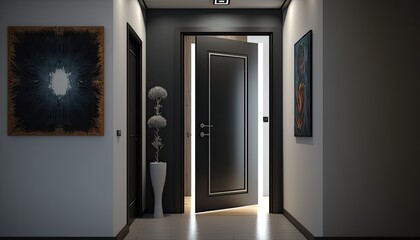 Interior, modern door 