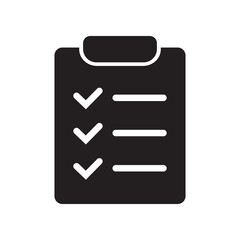 Clipboard and checklist icon. Project management, questionnaire icon. To do list vector icon for web site and app design.