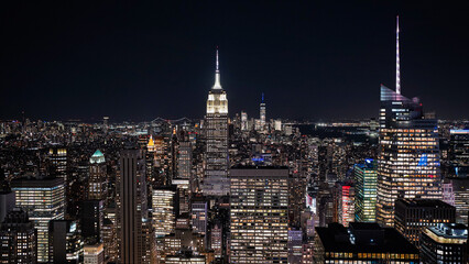 Fototapeta na wymiar New York at night 