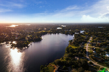 Aerial photo of Campbell Park in Deltona Florida - 573683977