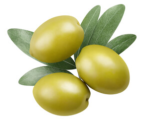 Delicious olives cut out