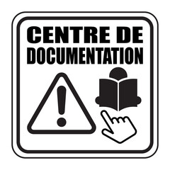 Logo centre de documentation. - obrazy, fototapety, plakaty