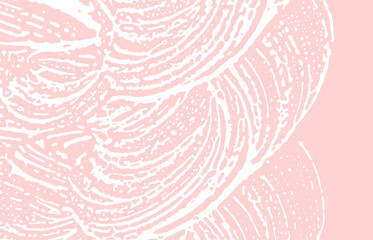 Grunge texture. Distress pink rough trace. Flawles