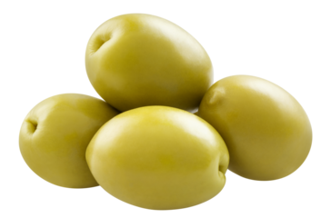 Delicious olives cut out