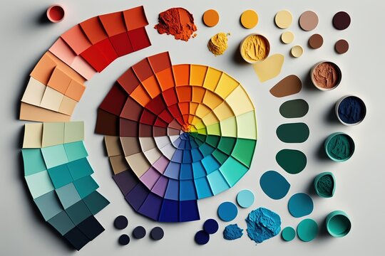 Color Theory Placard Colour Models Harmonies Properties And