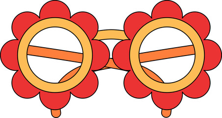 Vintage carnival flower shaped glasses © Liudmila Dutko