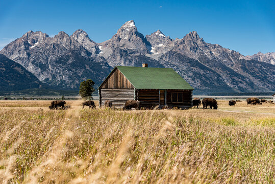 barn in the mountains