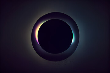 Abstract background with colorful circles. Generative AI
