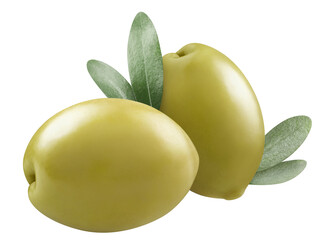 Delicious olives cut out